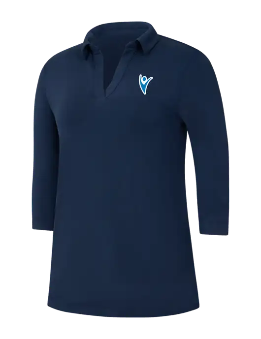 Navy Womens Luxe Knit Tunic w/Healthmine Icon Logo