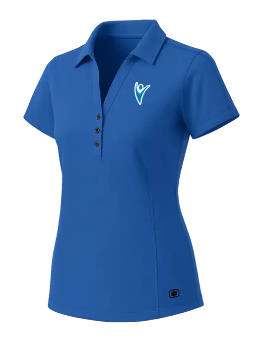 OGIO Womens Royal Blue ONYX Polo w/Healthmine Icon Logo