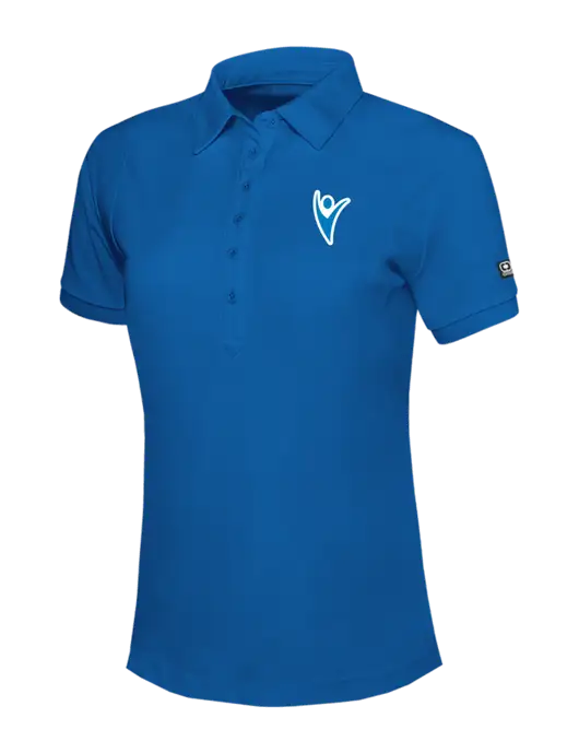 OGIO Womens Royal Blue Jewel Polo w/Healthmine Icon Logo