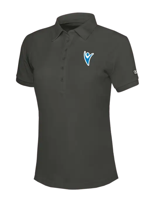 OGIO Womens Dark Grey Jewel Polo w/Healthmine Icon Logo