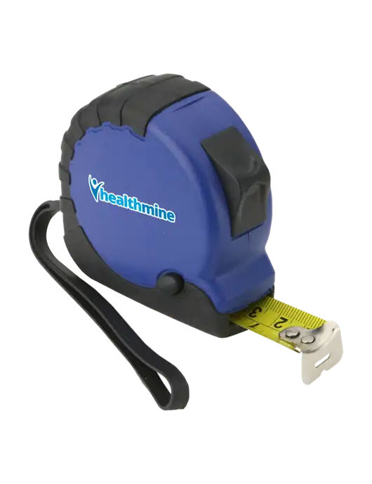 Blue Tape Measure, 16' w/Healthmine Logo