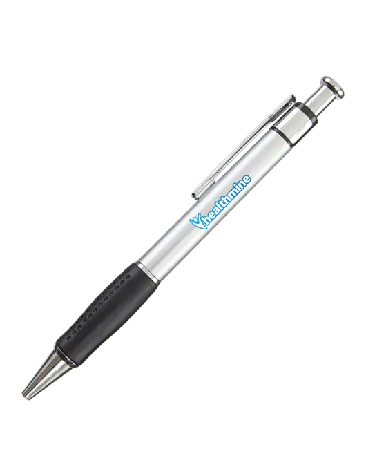 Malta Silver Pen - Black Ink w/Healthmine Logo