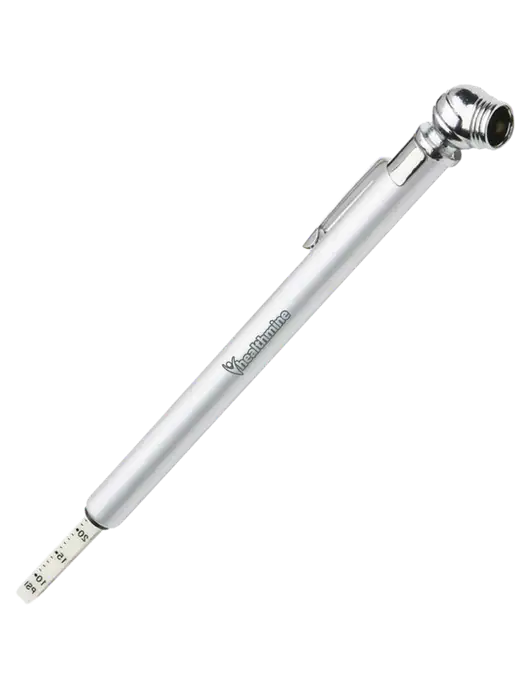 Quick View Silver Tire Gauge w/Healthmine Logo