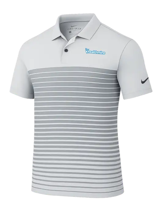 Nike Light Grey Dri-FIT Vapor Block Polo w/Healthmine Logo