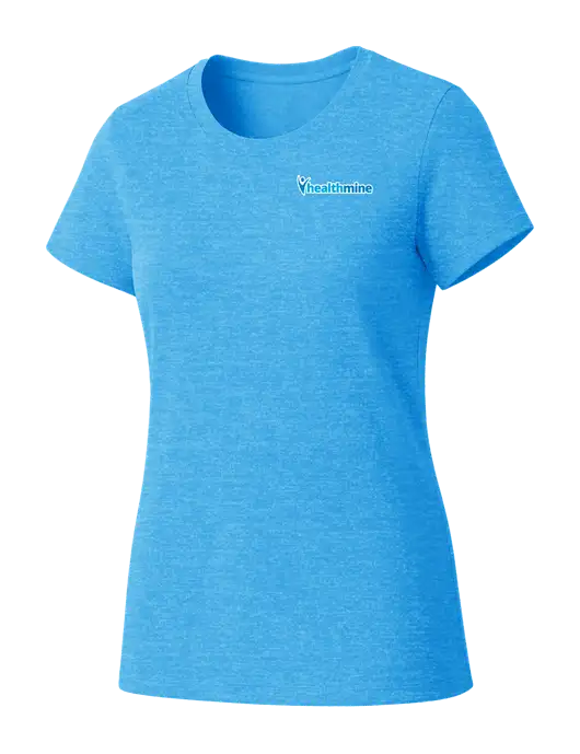 Womens Seriously Soft Light Sapphire T-Shirt w/Healthmine Logo