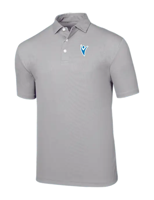 Callaway Birdseye Light Grey Polo w/Healthmine Icon Logo